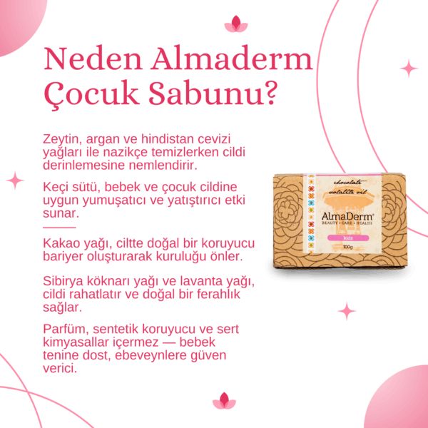 Çocuklar ve Hassas Ciltler için Doğal Sabun - Soap for Sensitive Skin and Kids - Görsel 2