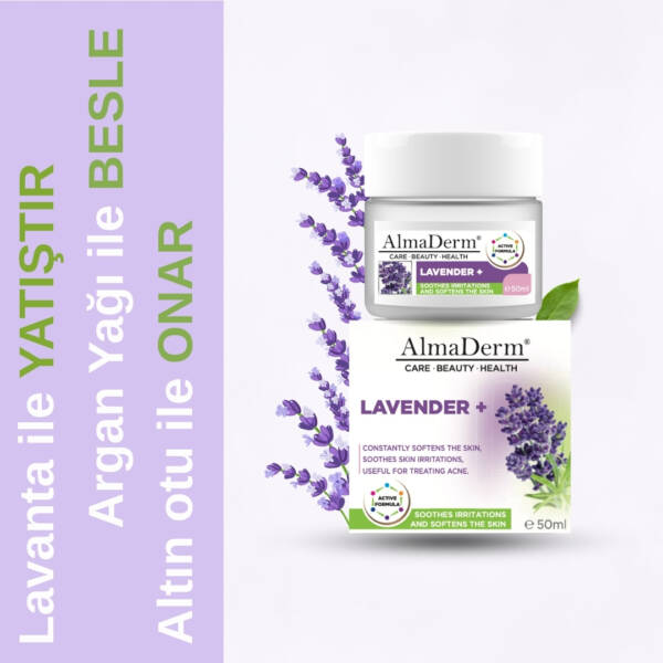 Lavanta ve Ölmez Çiçeği Özlü Doğal Krem - Lavander Cream with Immortelle Extract