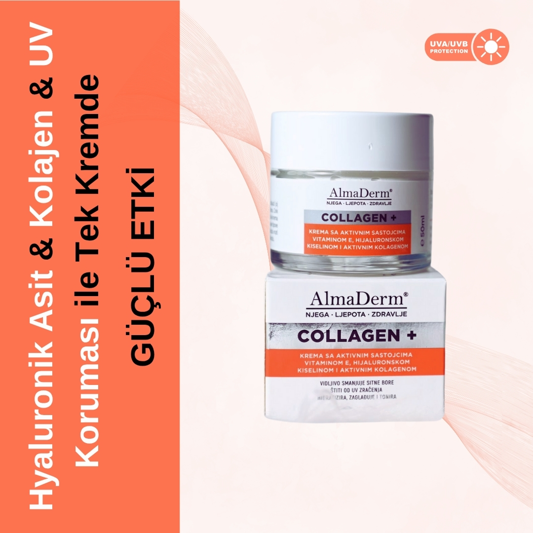 Kolajen İçeren UV Korumalı Gündüz Kremi - Collagen Cream Day with UV Protect