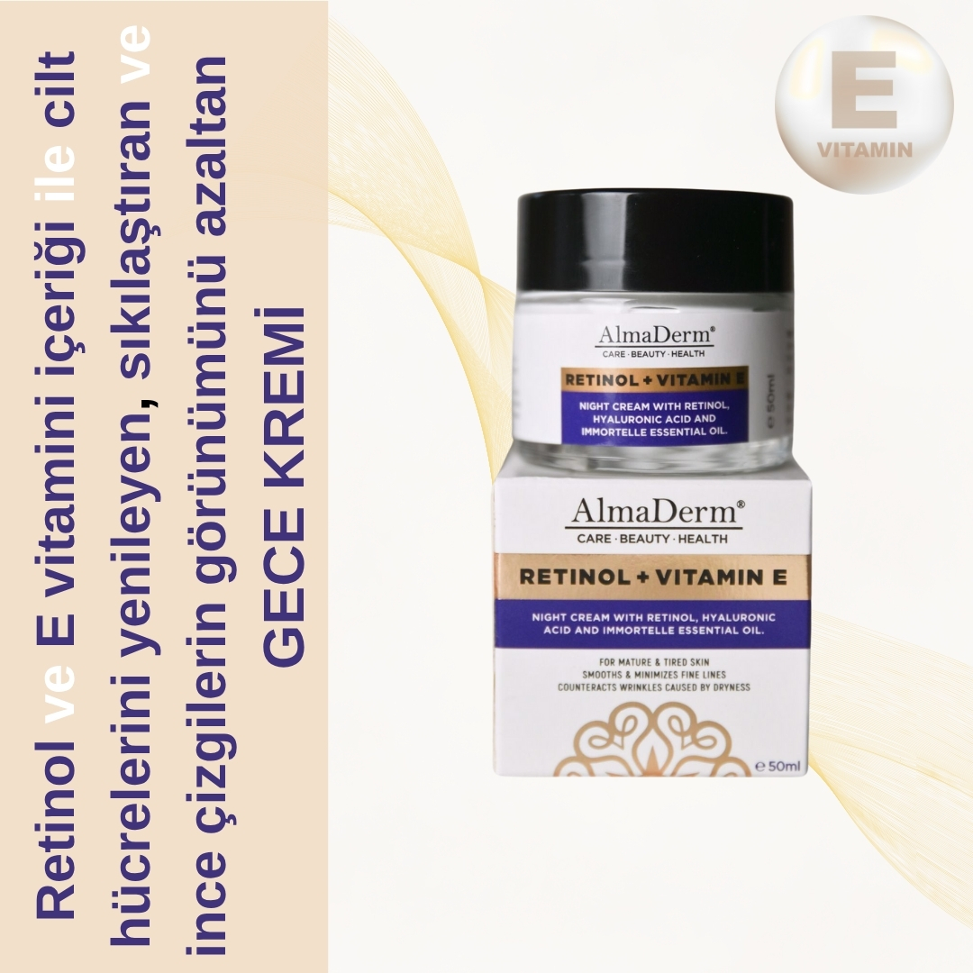 Hyaluronik Asit ve Retinol İçeren Gece Kremi - Retinol Night Cream with Hyluronic Acid