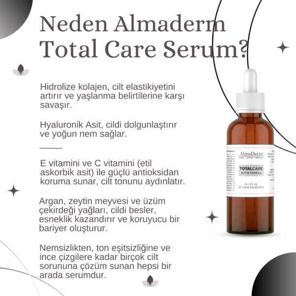 Aktif Kolajenli Yüz Serumu - Total Care Serum for Face with Active Collagen - Görsel 2