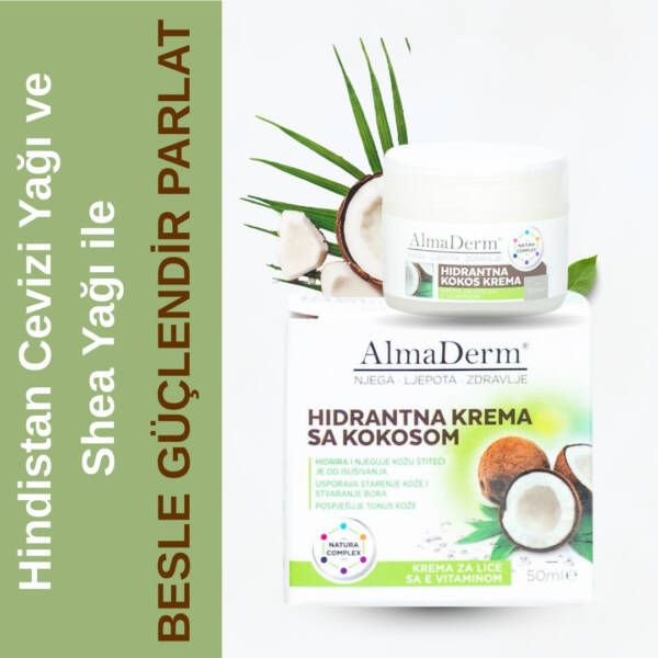 Hindistan Cevizi Yağı Özlü Doğal Krem - Coconut Cream
