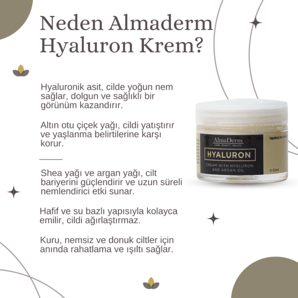 Hyaluronik Asit İçeren Argan Yağlı Cilt Kremi - Hyaluron Cream with Argan Oil - Görsel 2