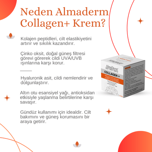 Kolajen İçeren UV Korumalı Gündüz Kremi - Collagen Cream Day with UV Protect - Görsel 2