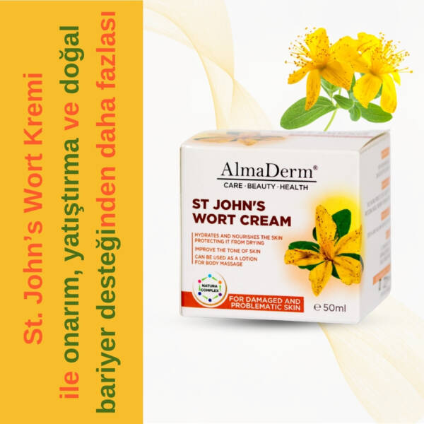 Sarı Kantaron Çiçeği Özlü Doğal Krem - St. Jons Wort's Cream