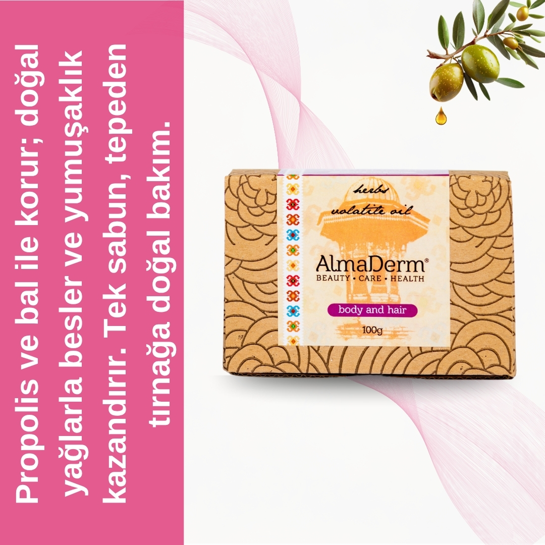Argan Yağlı Doğal Sabun - Body and Hair Soap with Argan Oil