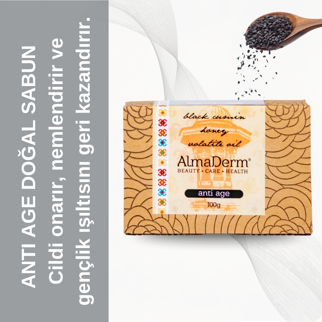 Çörek Otlu Yaşlanma Karşıtı Doğal Sabun - Black Seed Soap for Anti Age