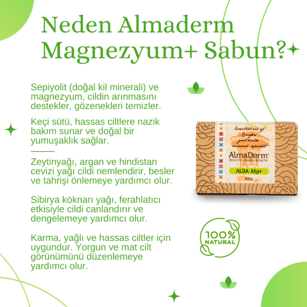 Magnezyumlu Doğal Sabun - Natural Soap with Magnesium - Görsel 2